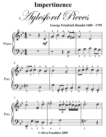 Impertinence Aylesford Pieces Easy Piano Sheet Music Page 2