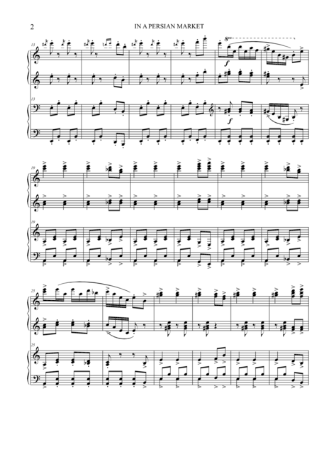 In A Persian Market Piano 4 Hands Page 2