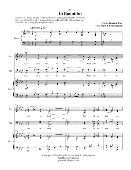 In Bountiful Satb Choir With Piano Accompaniment Page 2