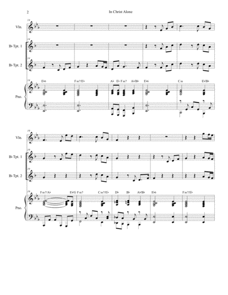 In Christ Alone Duet For Bb Trumpet Page 2