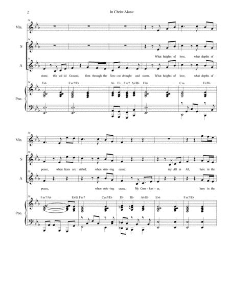 In Christ Alone Duet For Soprano And Alto Solo Page 2