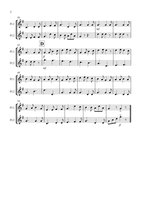 In Dulci Jubilo For Flute Duet Page 2