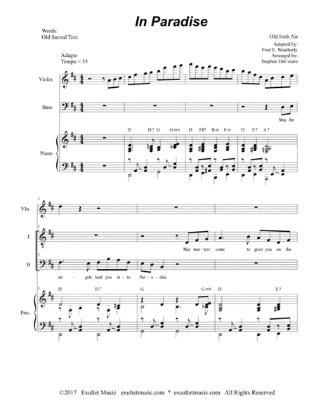 In Paradise Duet For Tenor And Bass Solo Page 2