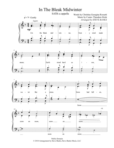 In The Bleak Midwinter Choral Page 2