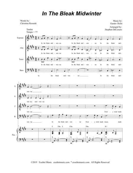 In The Bleak Midwinter For Satb Page 2