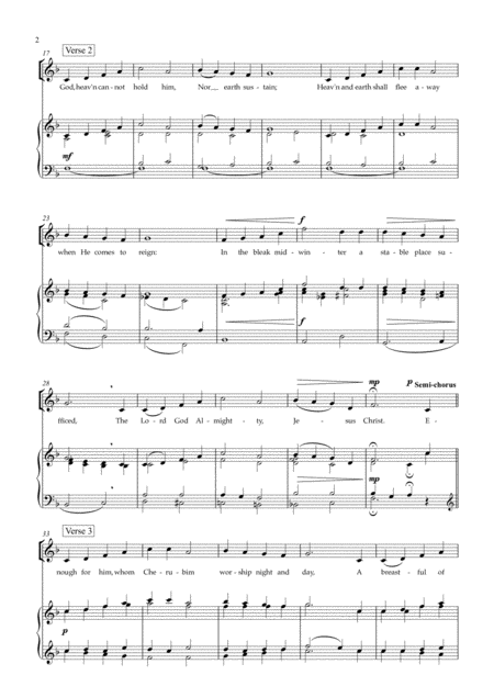 In The Bleak Midwinter Sa And Piano Page 2