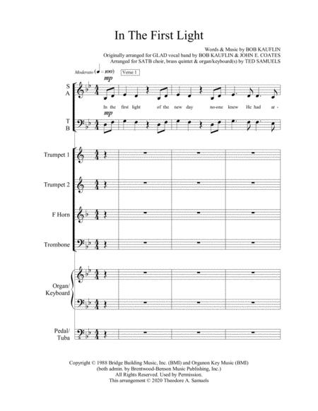 In The First Light Choir Organ Brass Page 2