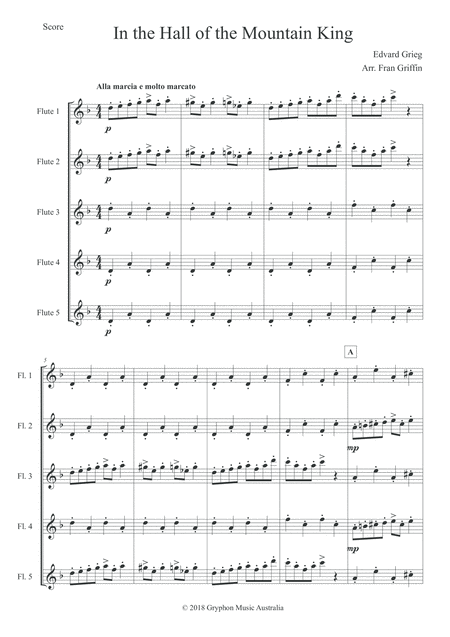 In The Hall Of The Mountain King Arranged For Flute Quintet Page 2