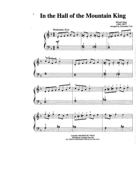 In The Hall Of The Mountain King Easy Favorite Piano Solo Page 2