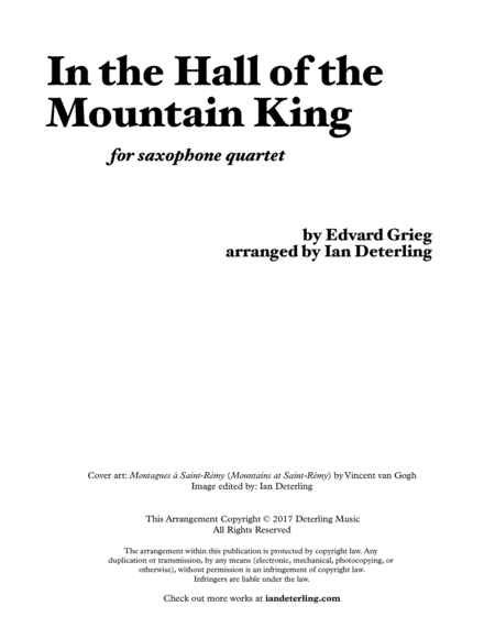 In The Hall Of The Mountain King For Saxophone Quartet Page 2