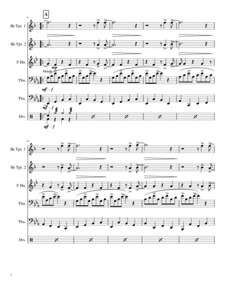 In The Mood Joe Garland Brass Quintet Percussion Page 2