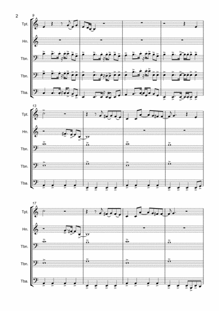 In The Shadows For Brass Quintett Page 2
