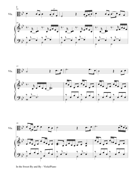 In The Sweet By And By Duet Viola And Piano Score And Parts Page 2