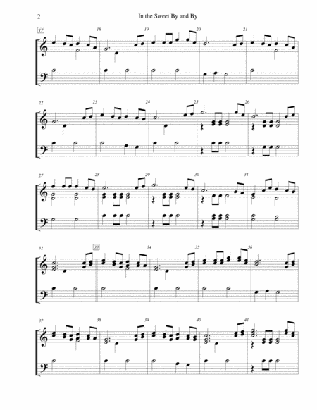 In The Sweet By And By For 2 Octave Handbell Choir Page 2