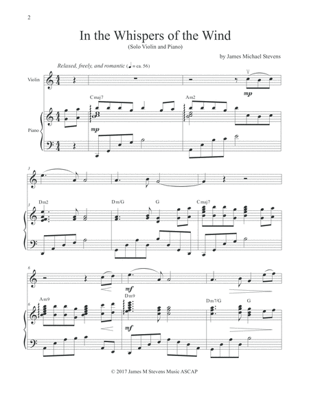 In The Whispers Of The Wind Romantic Violin Piano Page 2