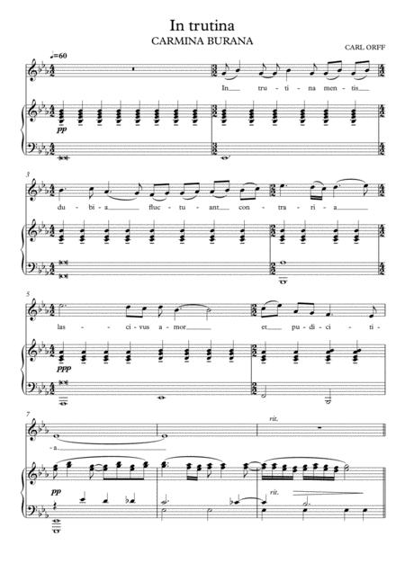 In Trutina Carmina Burana Eb Major Page 2