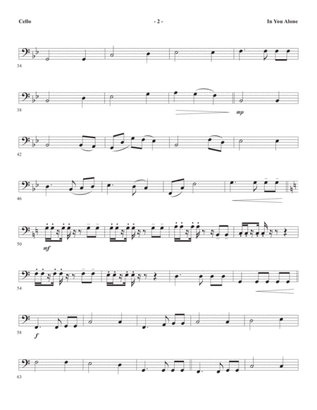 In You Alone Cello Page 2