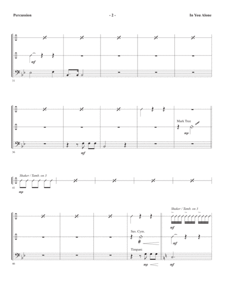 In You Alone Percussion Page 2