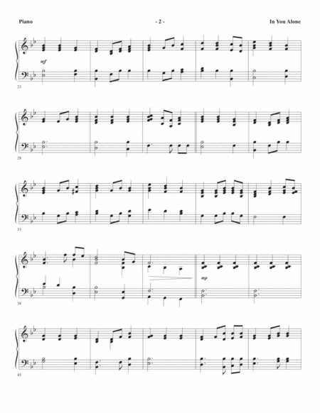 In You Alone Piano Page 2