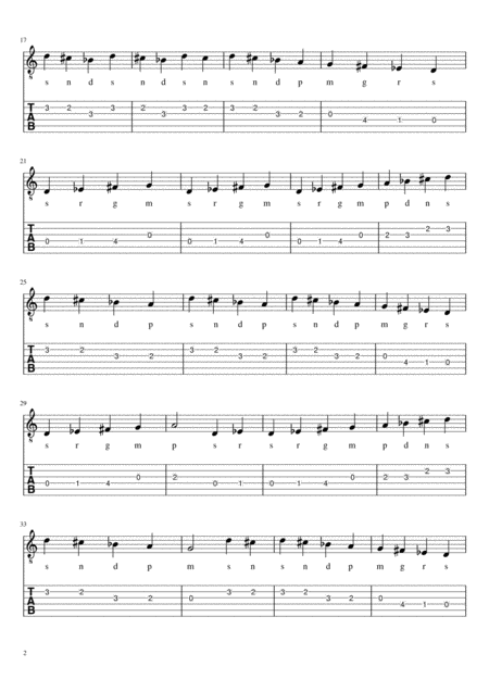 Indian Music Guitar Lesson Page 2