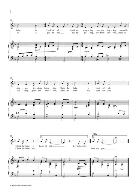 Infant Holy Infant Lowly Voice Piano Page 2