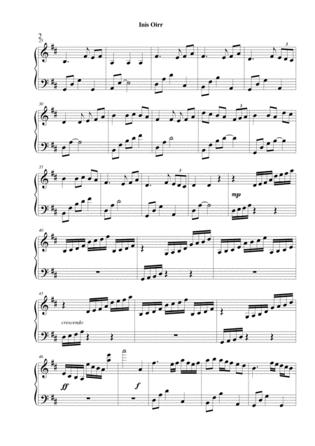 Inis Oirr Lever Harp Solo Page 2