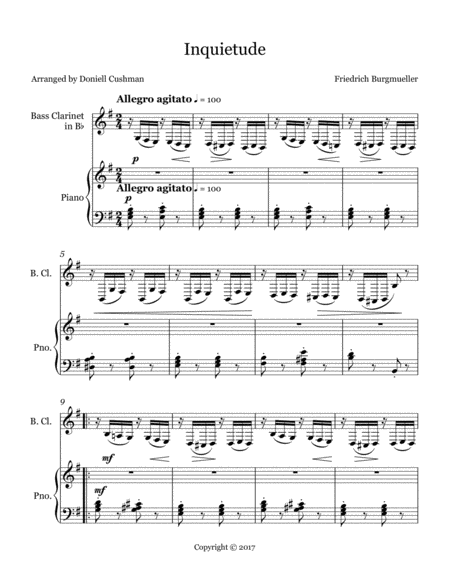 Inquietude For Bass Clarinet Page 2
