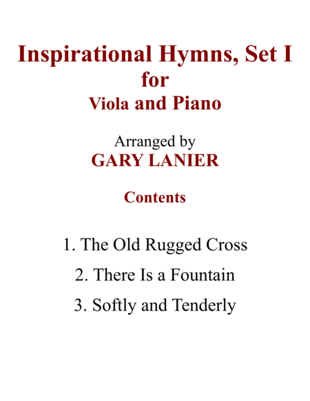 Inspirational Hymns Set I Duets For Viola Piano Page 2