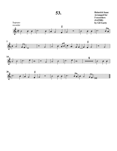 Instrumental Quintet No 53 No Title Arrangement For 3 Recorders Page 2