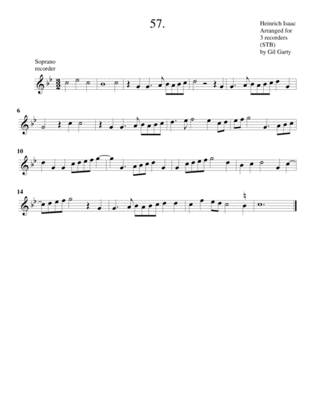 Instrumental Trio No 57 No Title Arrangement For 3 Recorders Page 2