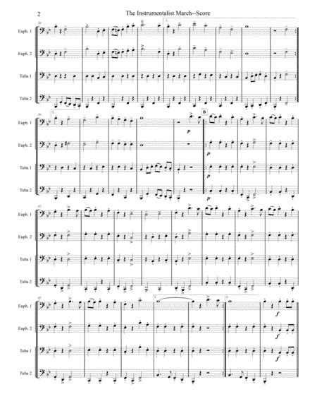 Instrumentalist March Tuba Euphonium Quartet Page 2