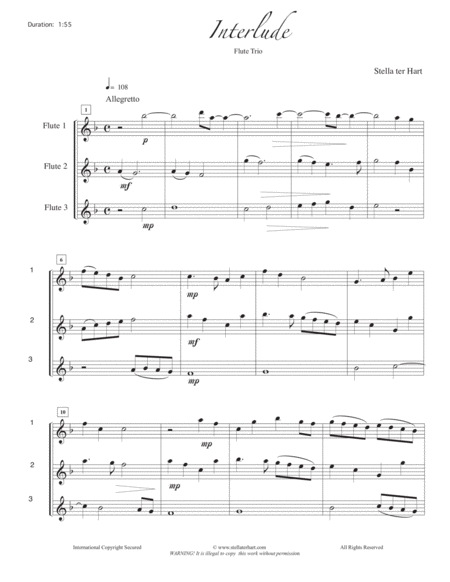 Interlude Intermediate Flute Trio Page 2