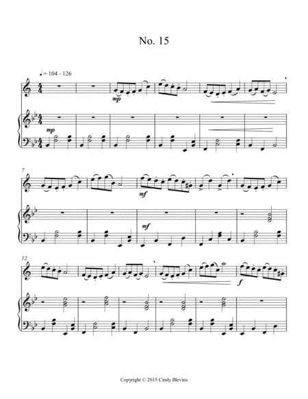 Intermediate Clarinet Study 15 From The Blevins Collection Melodic Technical Studies For Bb Clarinet Page 2