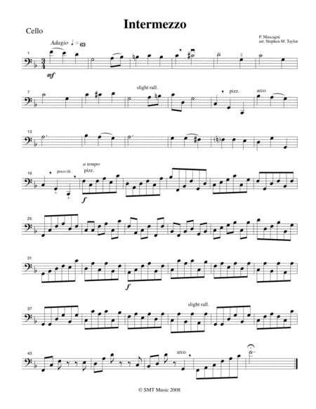 Intermezzo Mascagni String Quartet Page 2
