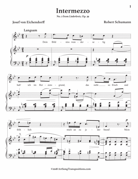 Intermezzo Op 39 No 2 In 3 High Keys B Flat A A Flat Major Page 2