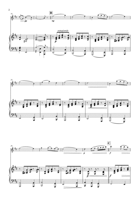 Intermezzo Sinfonico From Cavlleria Rusticana Arranged For Flute And Piano Page 2