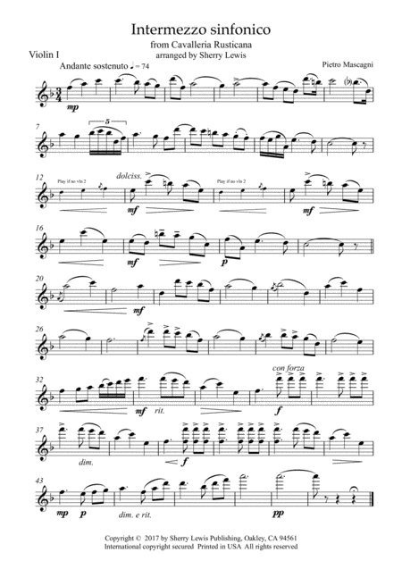 Intermezzo Sinfonico String Quartet For String Quartet Page 2