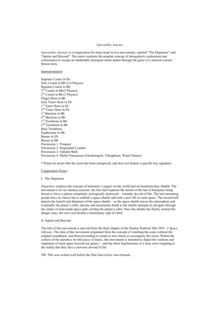 Interstellar Journey Score Page 2