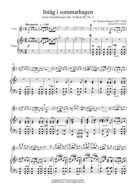 Intg I Sommarhagen For Violin And Piano Page 2