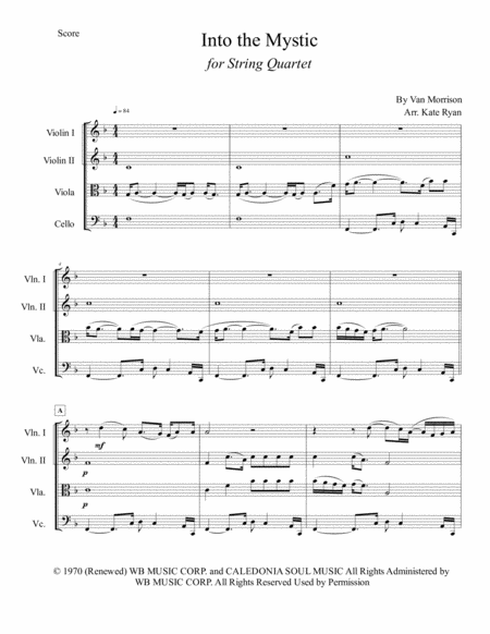 Into The Mystic String Quartet Page 2