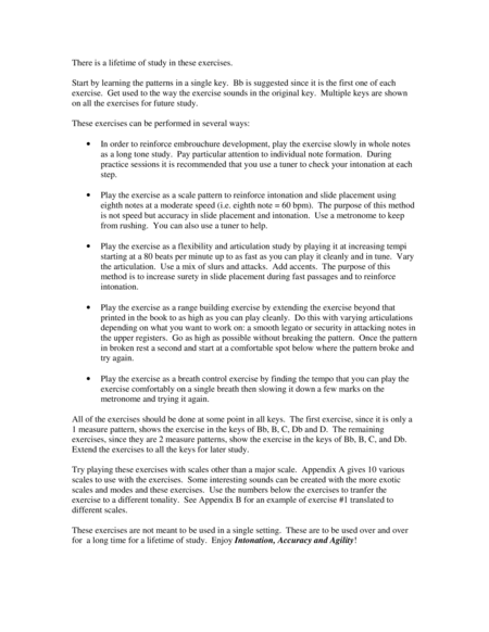 Intonation Accuracy And Agility For Trombone Page 2