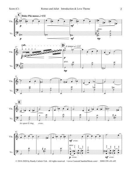 Introduction And Love Theme From Romeo And Juliet Violin Cello Duet Page 2