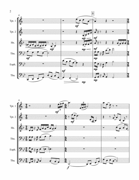 Introduction Aria And Dance For Brass Sextet Page 2