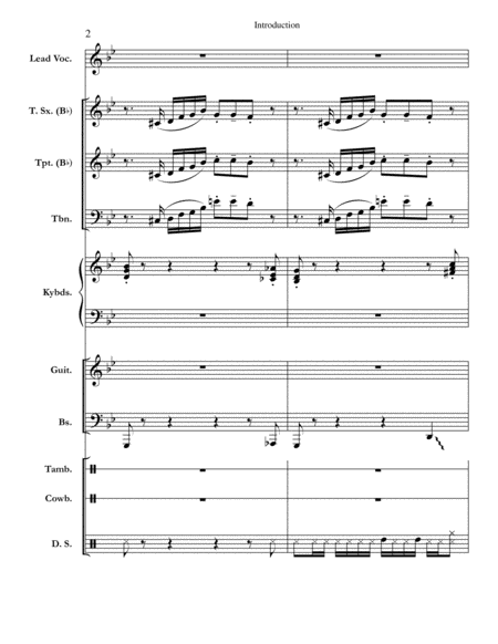 Introduction Chicago Complete Score Page 2