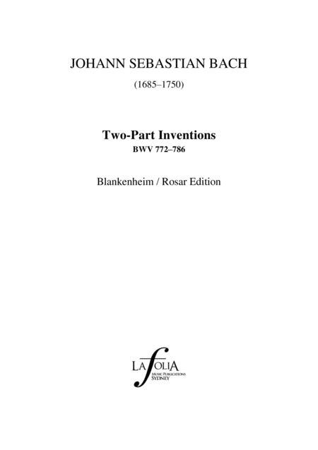 Invention 13 In A Minor Bwv 784 Blankenheim Rosar Edition Page 2