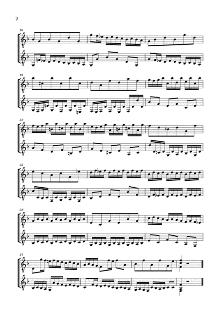 Invention 8 For Guitar Duet Bwv 778 Page 2