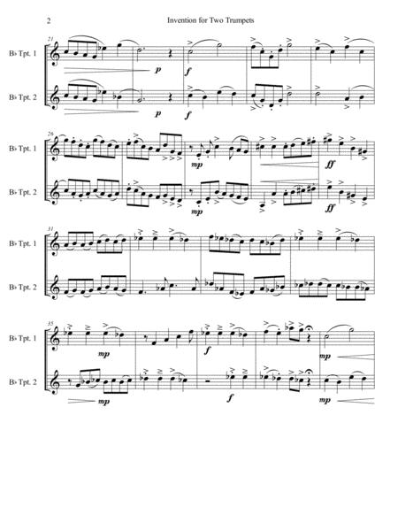 Invention For Two Trumpets Page 2