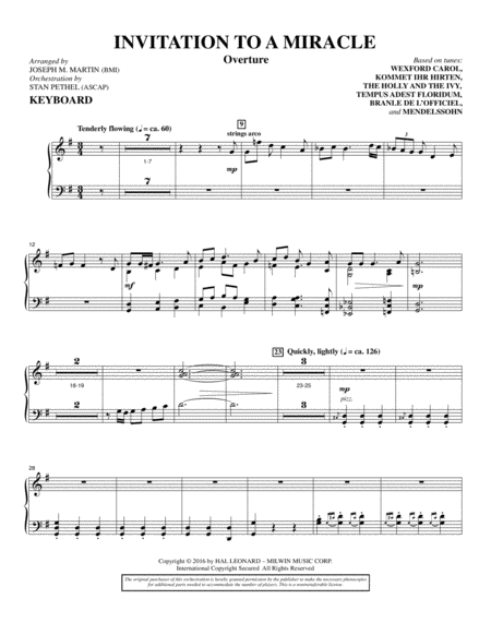 Invitation To A Miracle A Cantata For Christmas Keyboard Page 2