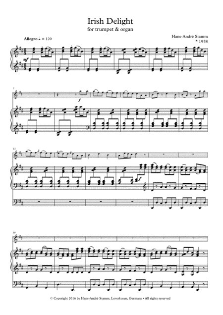 Irish Delight For Trumpet And Organ Page 2