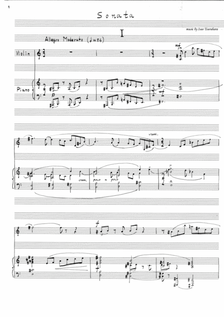 Isao Tsuruhara Violinsonata 1968 Page 2